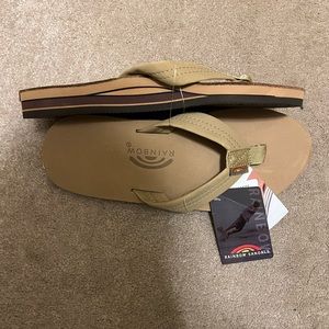 Rainbow Sandals Double Layered, Size Large, Never Worn